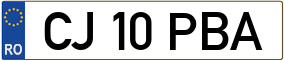 Trailer License Plate